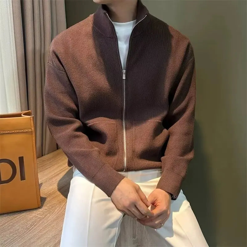 Men’s Slim Fit Full-Zip Knit Cardigan