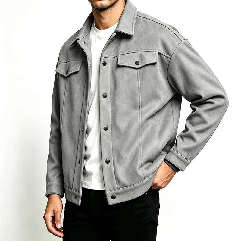 Men's Relaxed Fit Brushed Short Jacket