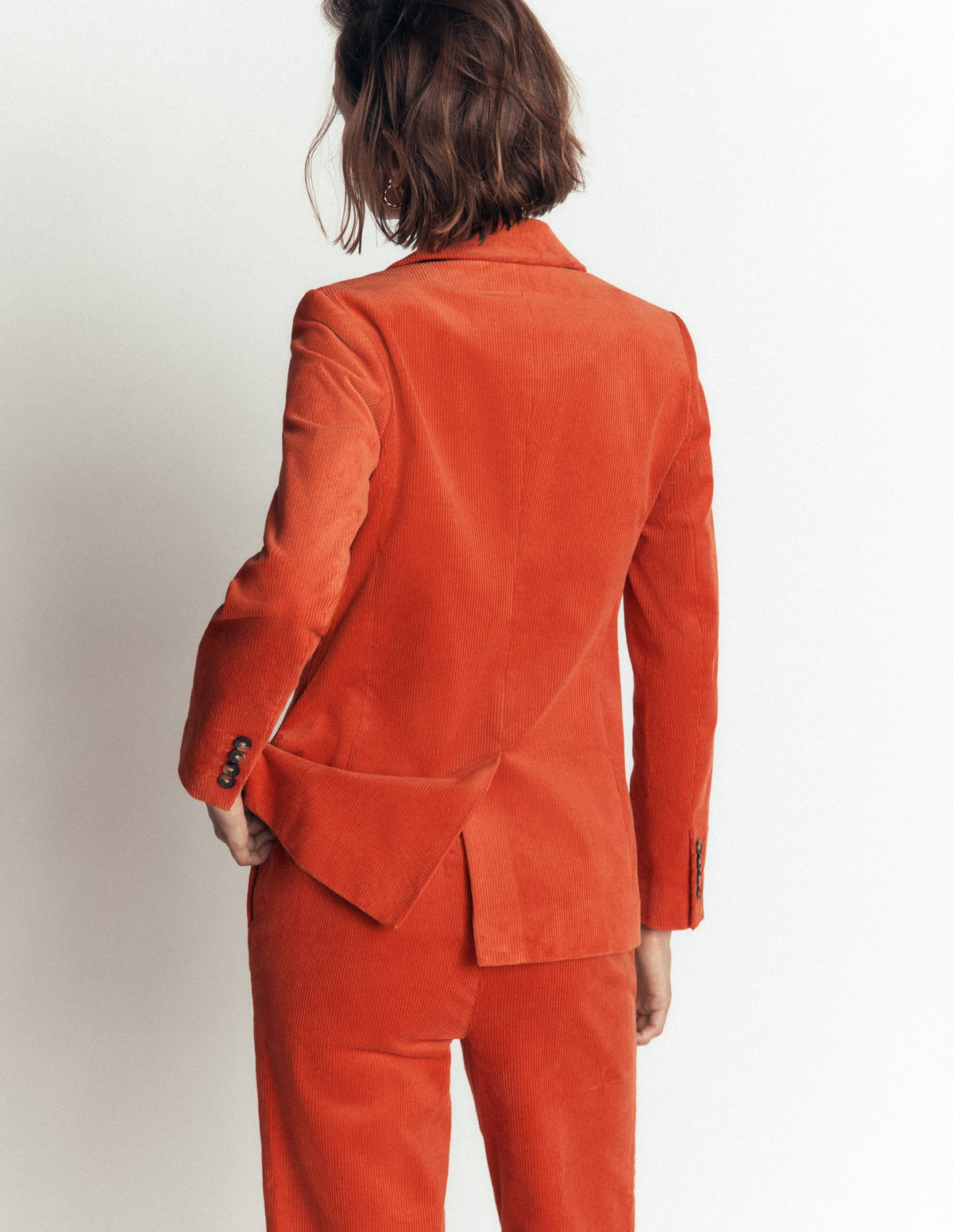 Stamford Cord Blazer-Spiced Ginger