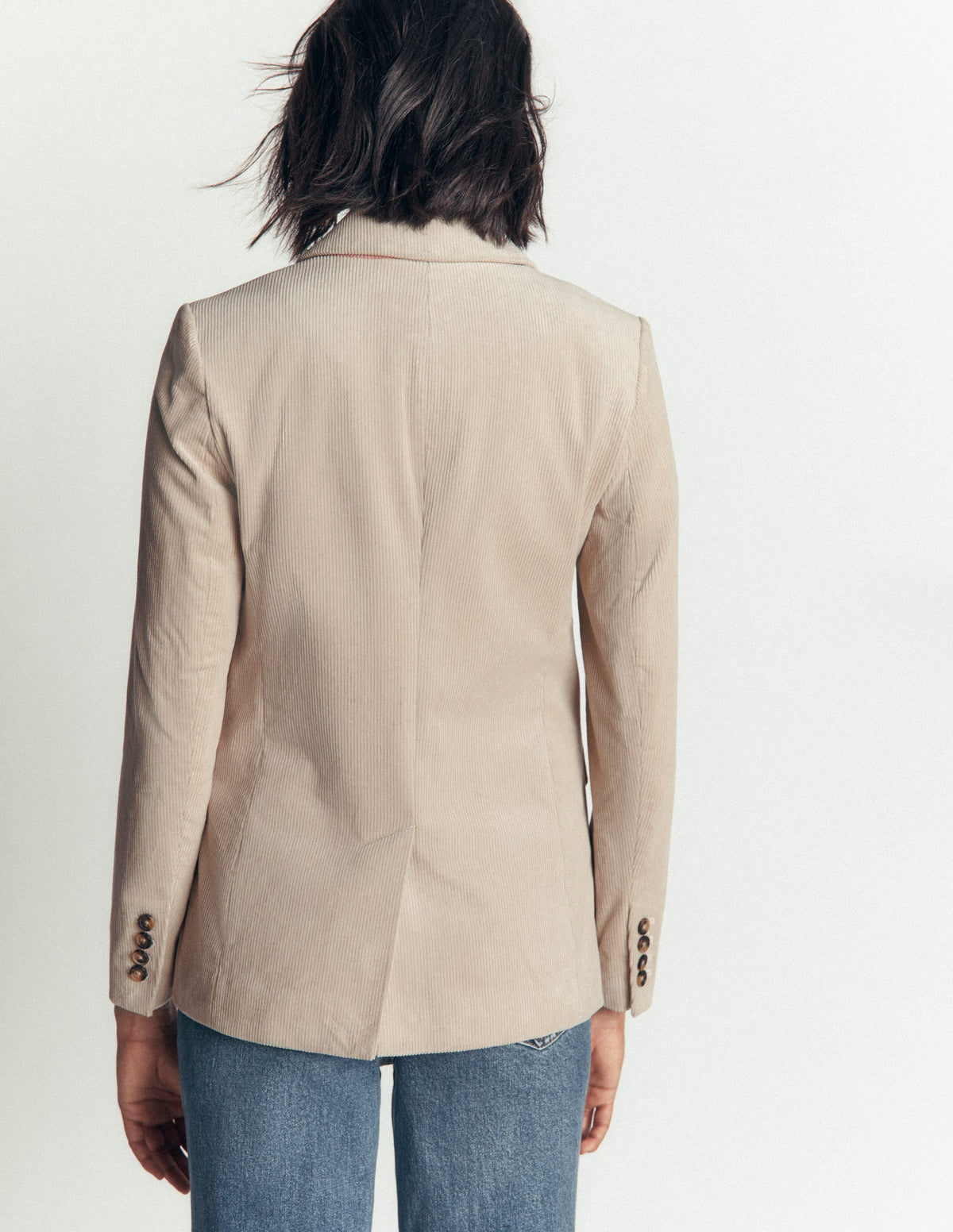 Stamford Cord Blazer-Latte