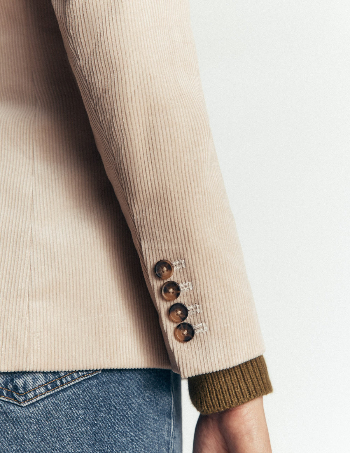 Stamford Cord Blazer-Latte