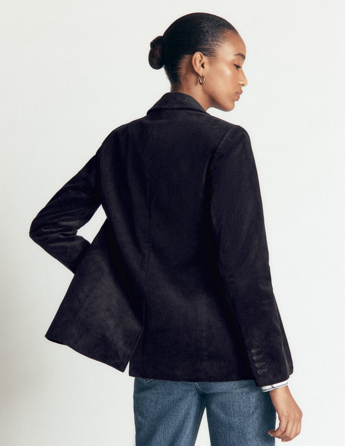 Stamford Cord Blazer-Navy