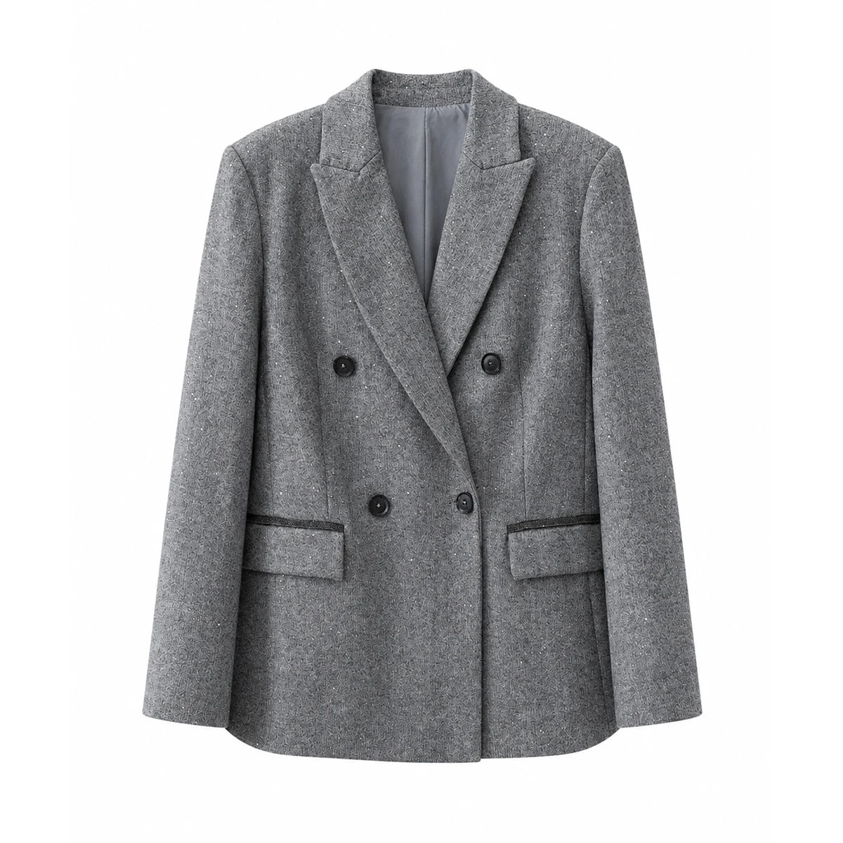 Women’s Cashmere Wool Blend Double-Breasted Blazer