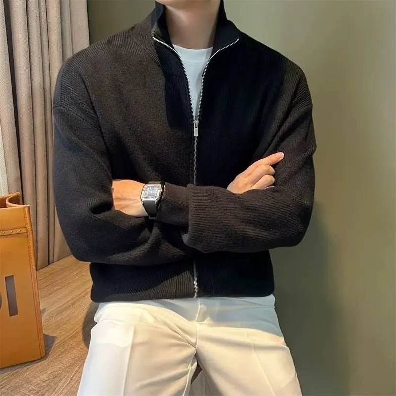 Men’s Slim Fit Full-Zip Knit Cardigan