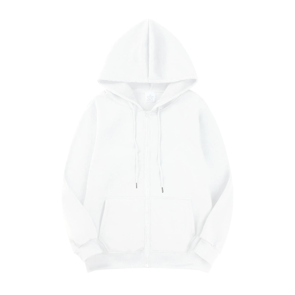 Essential Full-Zip Hoodie Collection | Grey, White & Black Trio