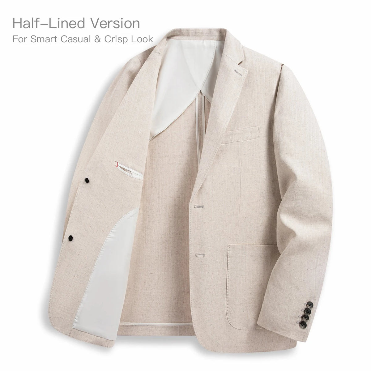 Men’s Lightweight Linen Suit Blazer