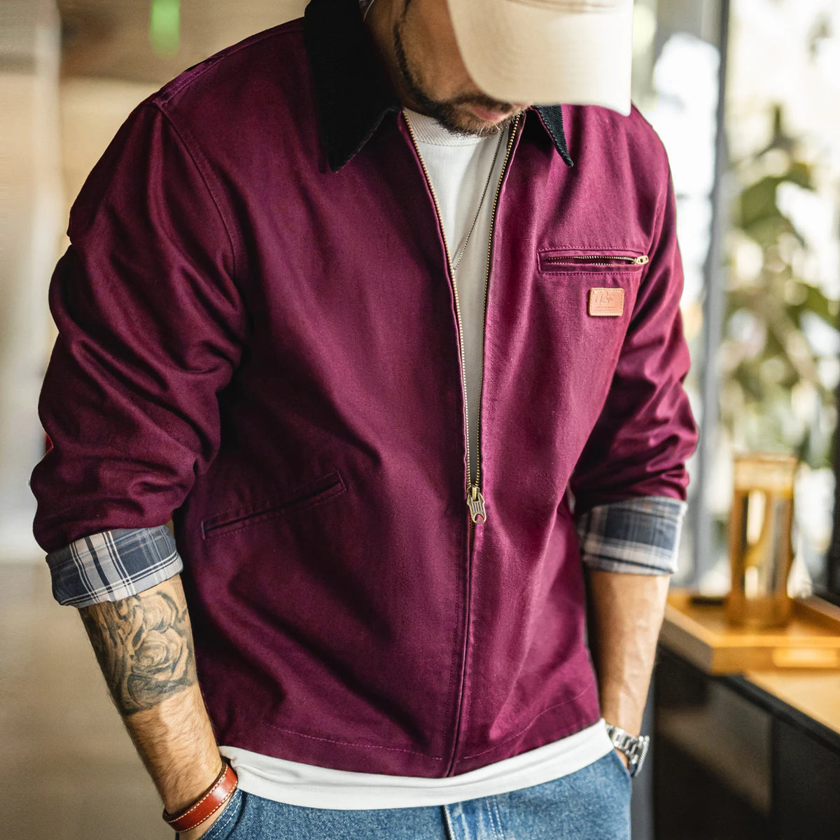 Heritage Tan Canvas Workwear Jacket – Urban Utility Edition