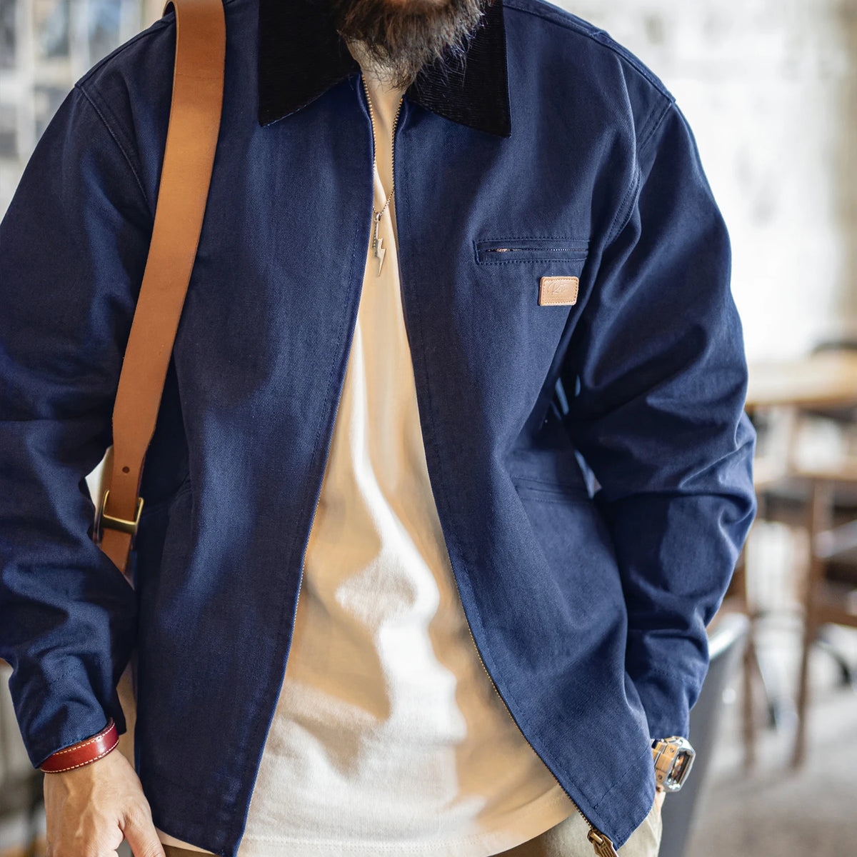 Heritage Tan Canvas Workwear Jacket – Urban Utility Edition