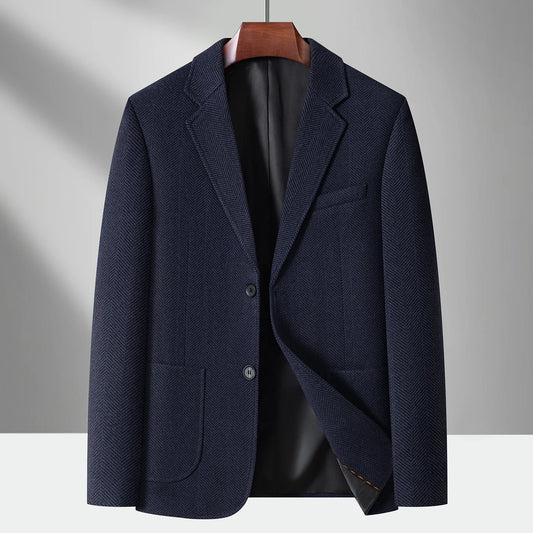 Men’s Slim-Fit Textured Suit Jacket