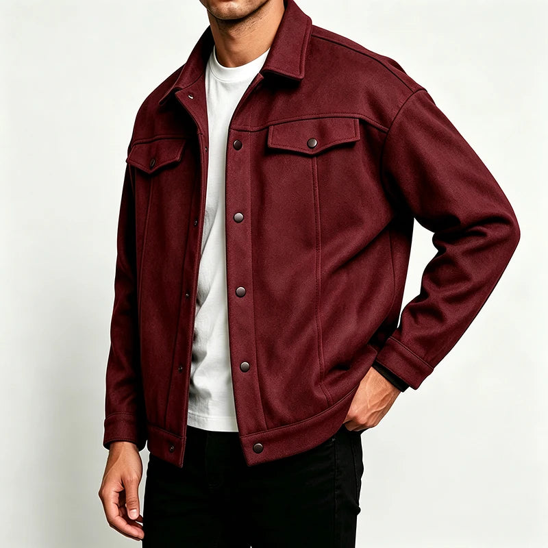 Men's Relaxed Fit Brushed Short Jacket