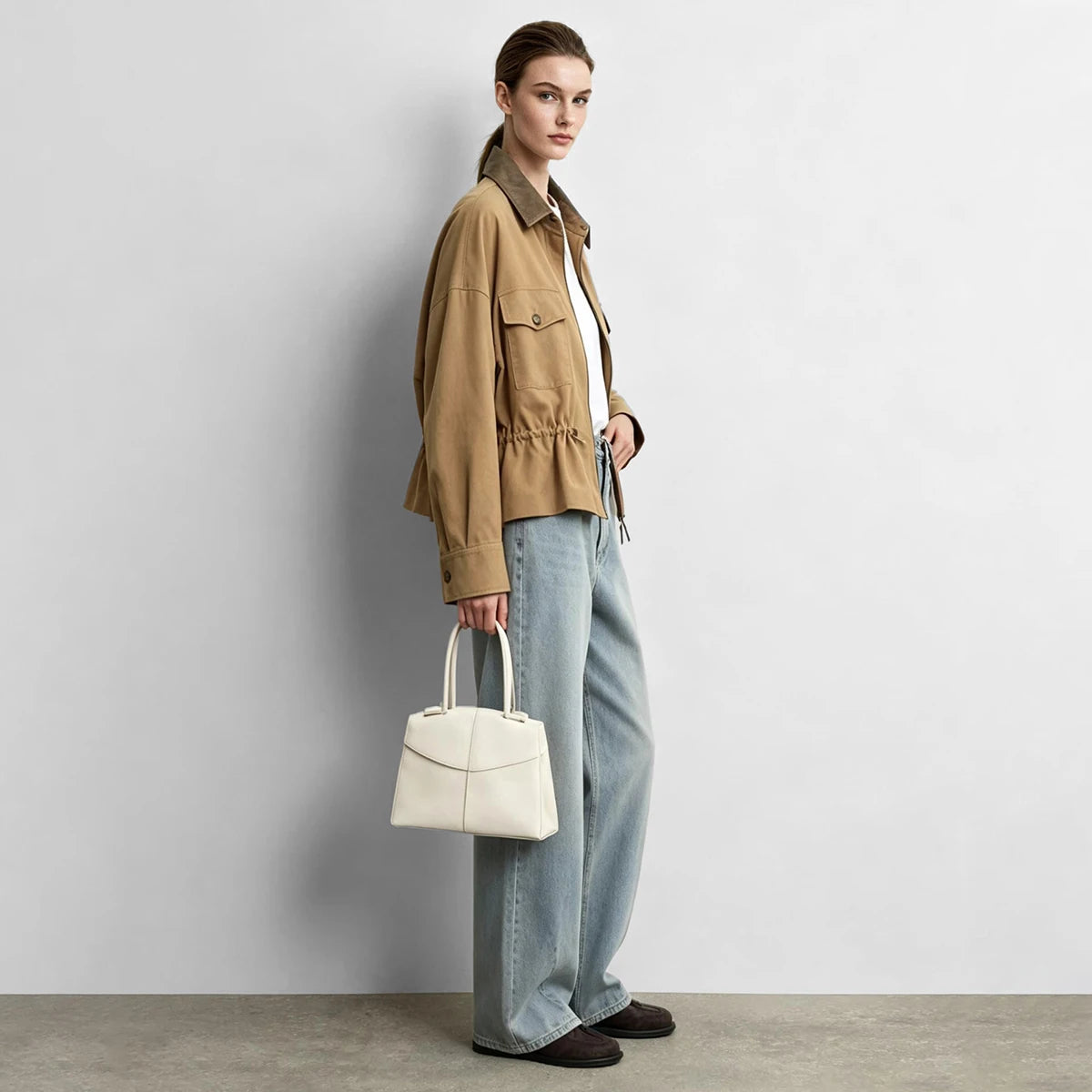 Women’s Contrast Collar Utility Jacket