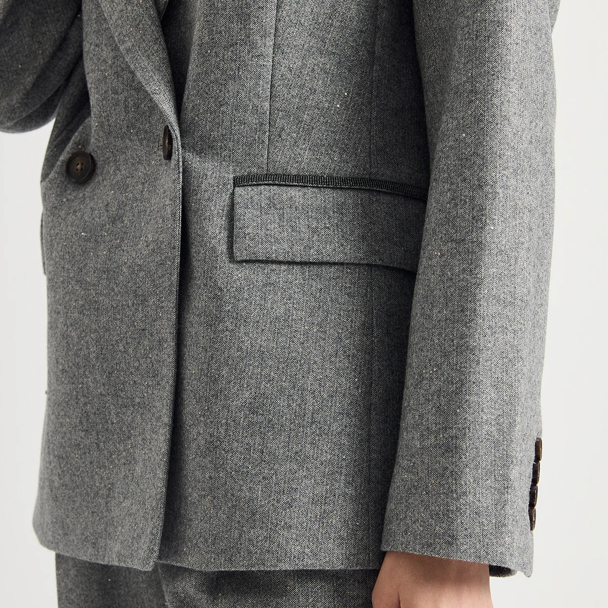 Women’s Cashmere Wool Blend Double-Breasted Blazer