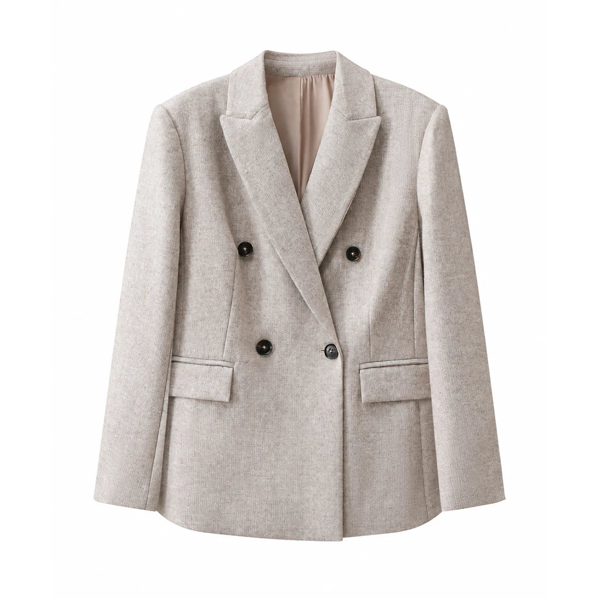 Women’s Cashmere Wool Blend Double-Breasted Blazer