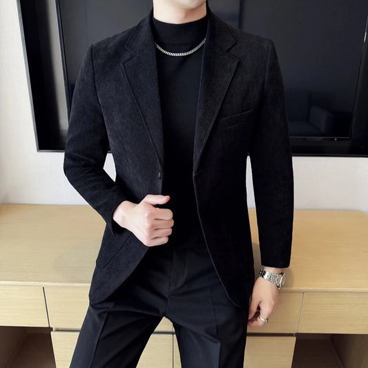 Men’s Slim Fit Corduroy Blazer
