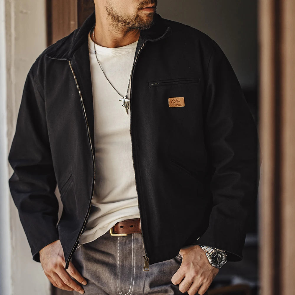 Heritage Tan Canvas Workwear Jacket – Urban Utility Edition