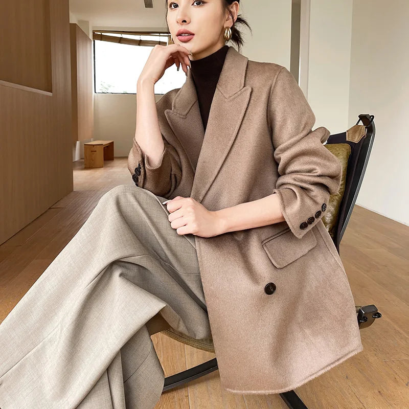 Tailored Double-Breasted Wool-Blend Blaze