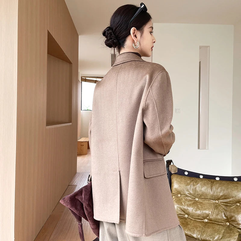 Tailored Double-Breasted Wool-Blend Blaze