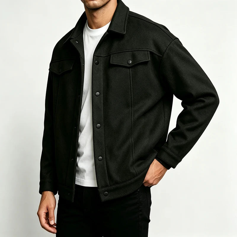 Men's Relaxed Fit Brushed Short Jacket