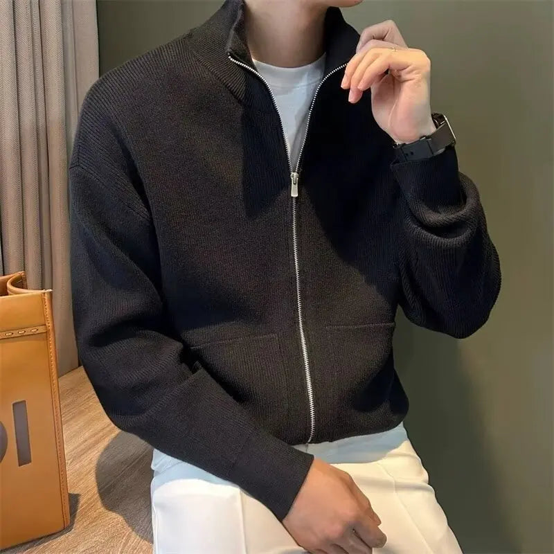 Men’s Slim Fit Full-Zip Knit Cardigan