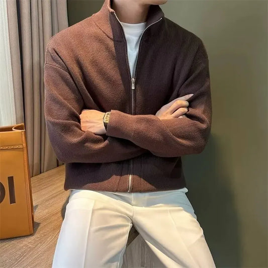Men’s Slim Fit Full-Zip Knit Cardigan